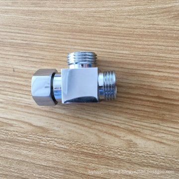 Bathroom square shape pipe shower hose connecting adapter